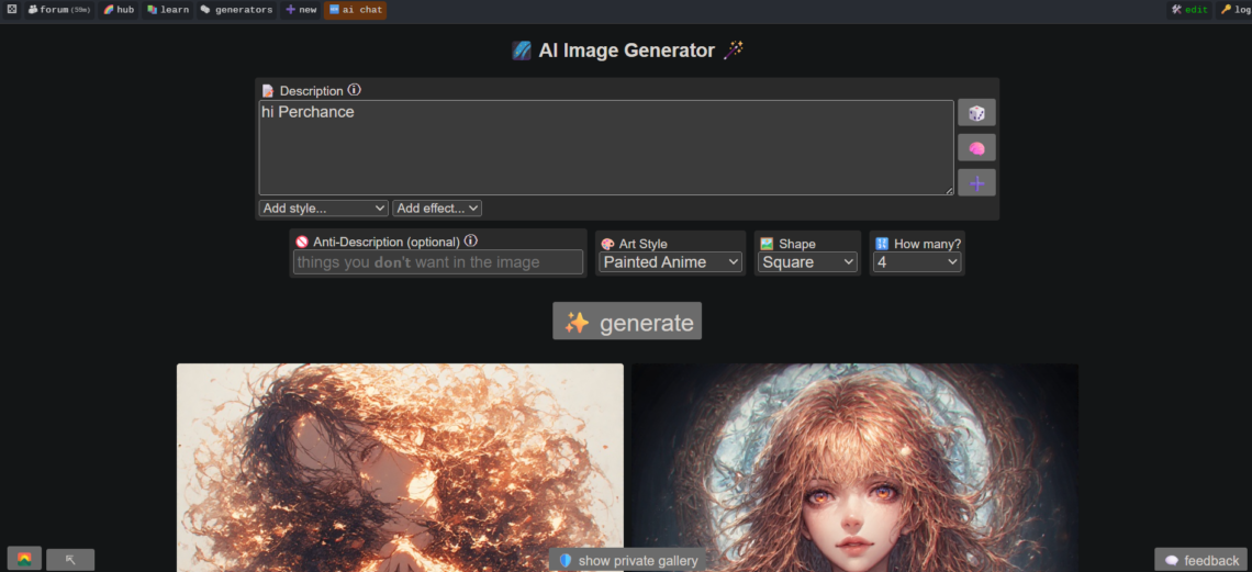 perchance ai character chat guide​