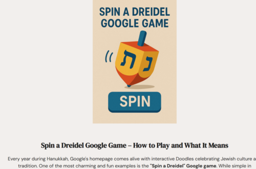 Google Dreidel: Spinning Culture and Fun Online