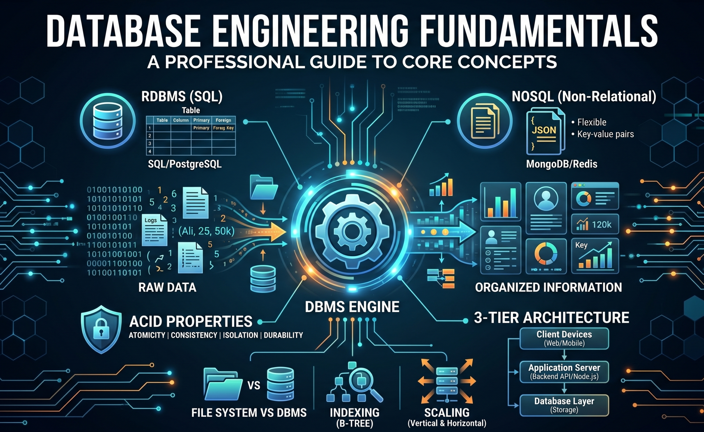 At the enterprise level, we don't just "save data." We build Data Pipelines. Database Engineering Fundamentals